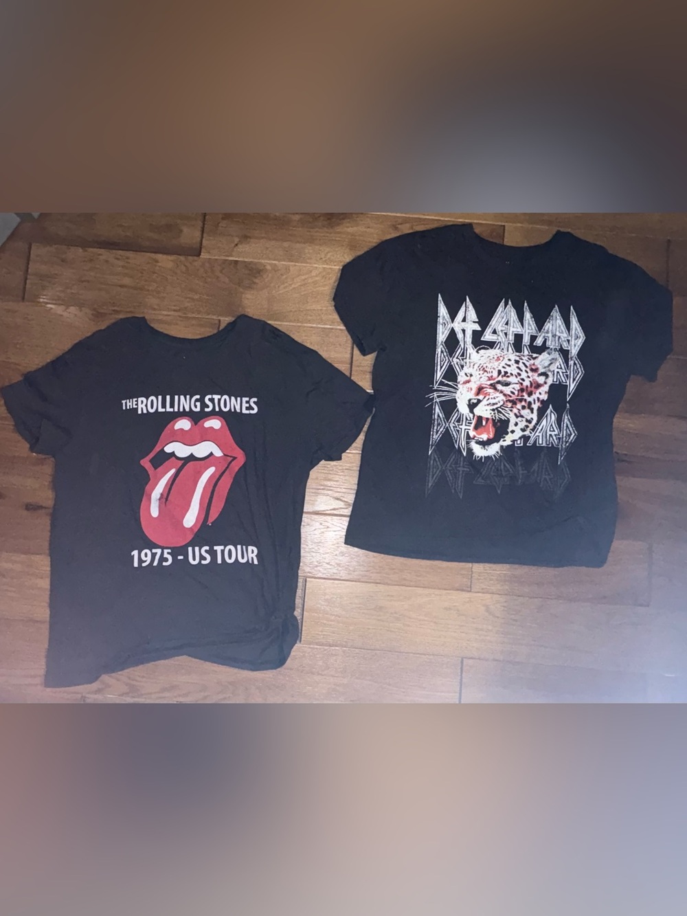 The Rolling Stones and Def Leppard T-Shirts
